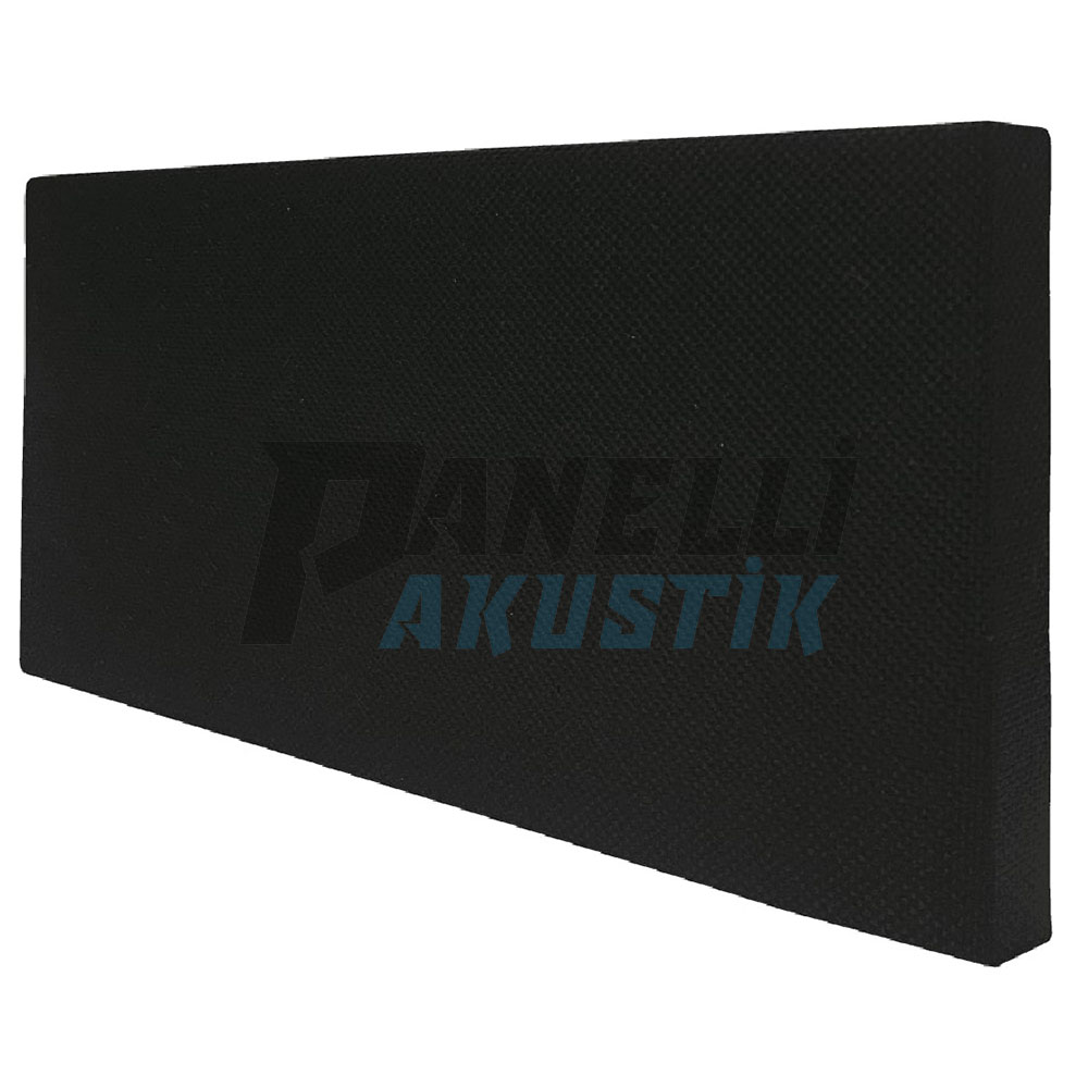 kumas-akustik-panel-siyah.jpg Kumaş Akustik Panel 40mm Siyah (Yanmaz) 60x120cm - Görsel 1